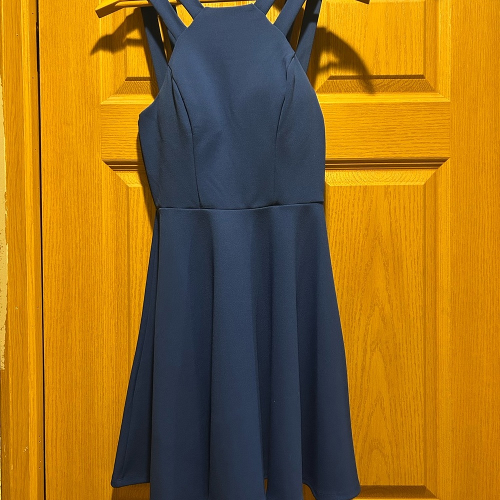 B. Smart Elegant Navy Dress